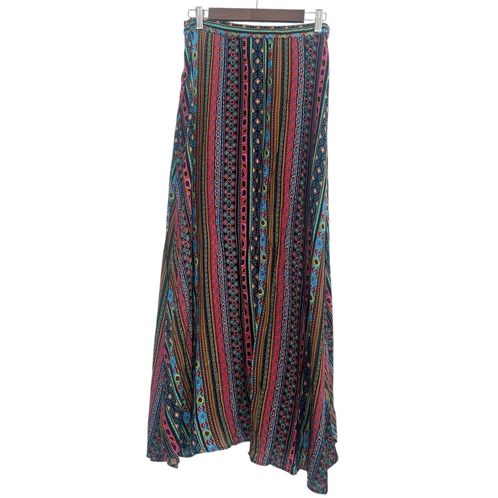 Vintage Phool Boho Maxi Skirt Women's Medium Hippie Festival Colorful Artsy